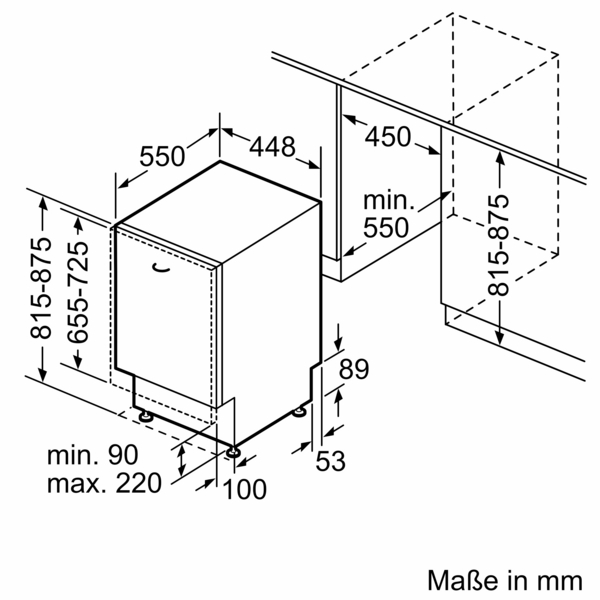 S855EKX33E 45cm vollintegriert