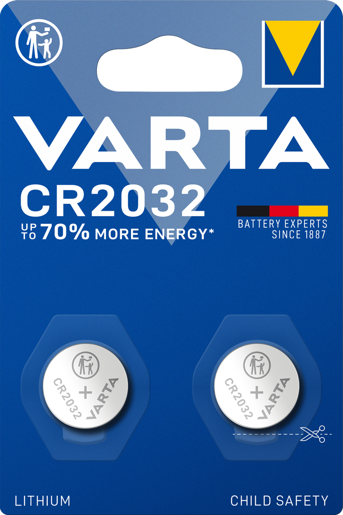 LITHIUM Coin CR2032 Bli 2